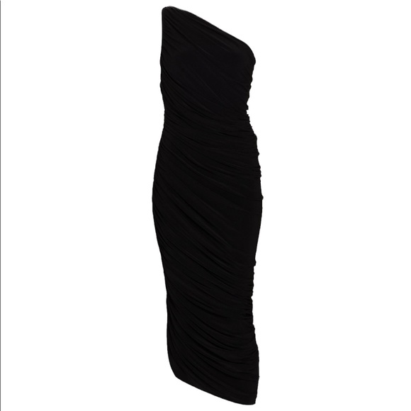 Norma Kamali Black Cinched Diana Gown XXS - Picture 2 of 11